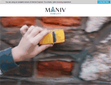 Tablet Screenshot of maniv.com